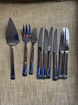 Kate Spade Lenox Wickford 9 Piece Cutlery  Assortment Silverware Flatware