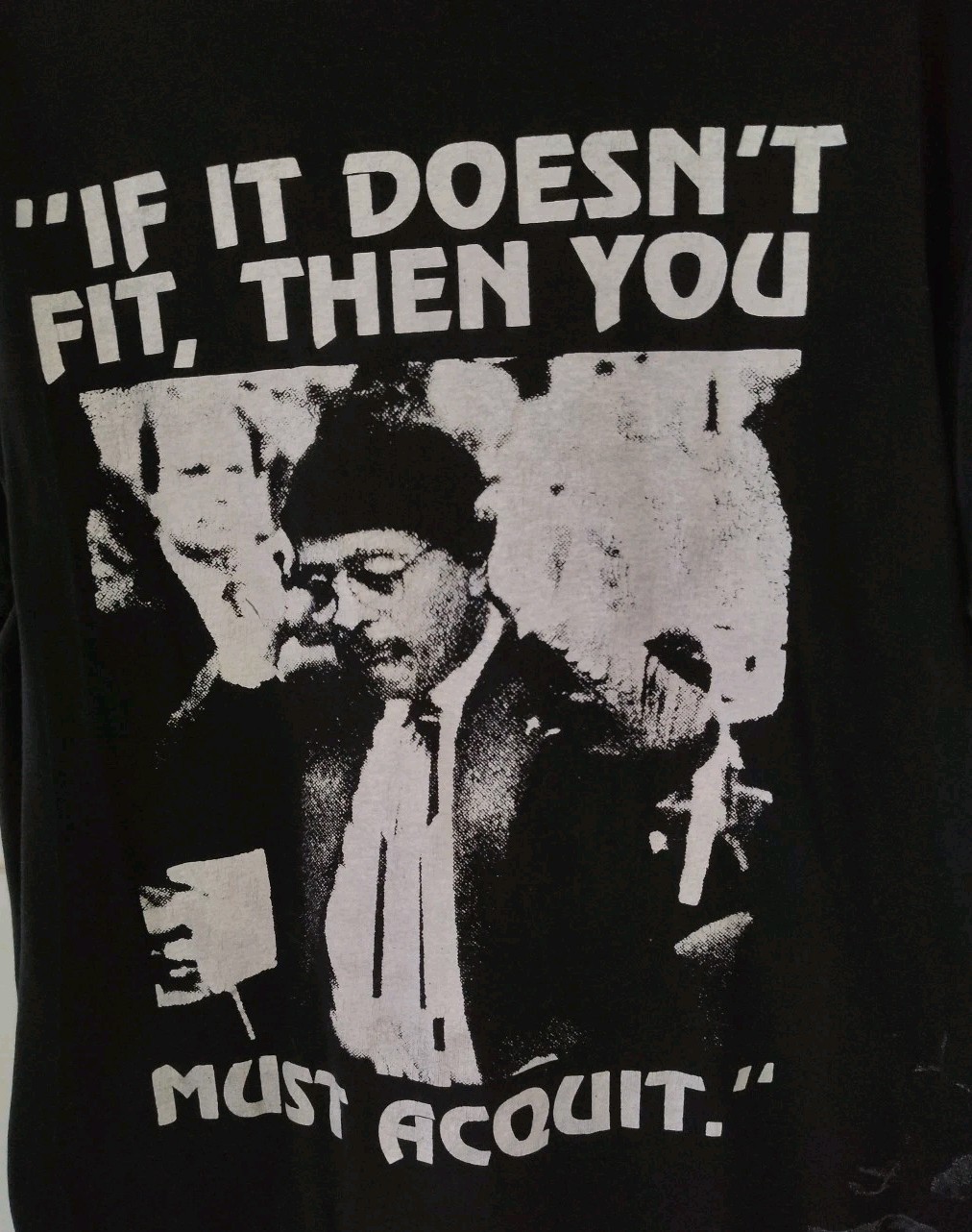 Vintage 1990's RARE Johnnie Cochran OJ Simpson T-Shirt image 2