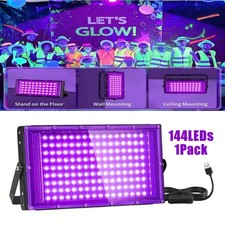 LED UV Black Work Light Stage Blacklight Rechargeable Party DJ Club Floodlight
