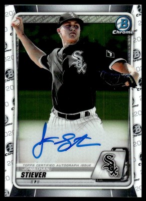 2020 Bowman Chrome Prospect Autographs Jonathan Stiever Auto Chicago White Sox