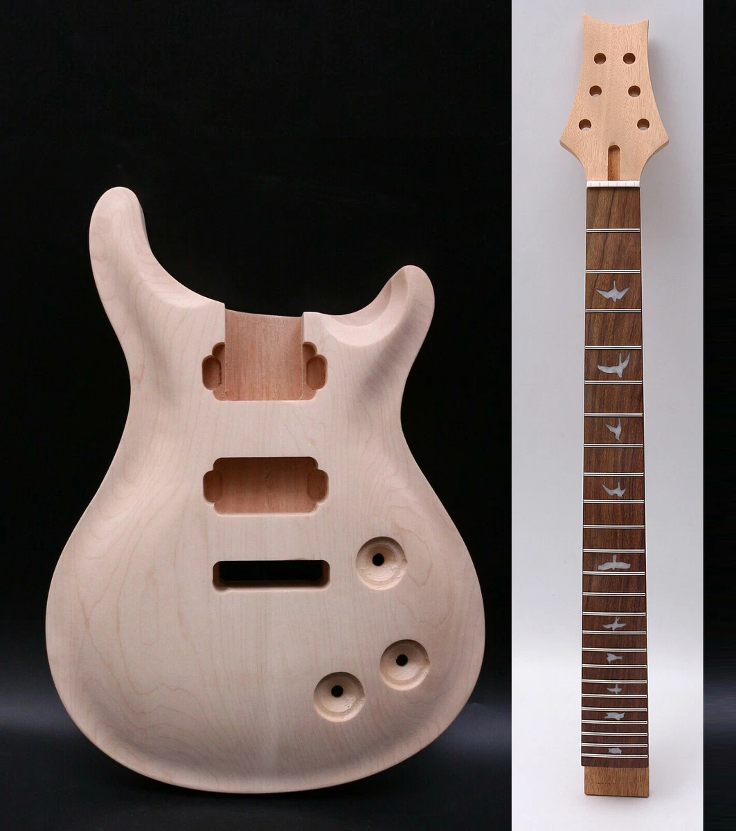 Maple Curved Top New guitar kit Guitar Body Replacement Guitar