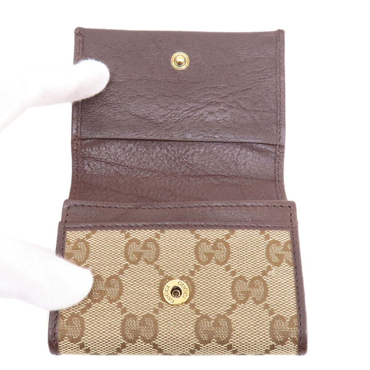 GUCCI 245762 Card Case GG Canvas Leather | eBay GUCCI 245762 Card Case GG Canvas Leather | eBay