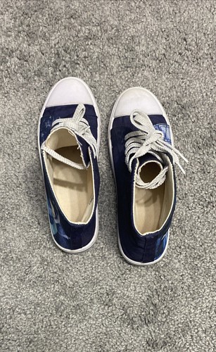 Girls Youth Elsa Canvas Hi Top Screen Graphic Sneaker Blue White Disney Frozen 5 - Picture 5 of 12