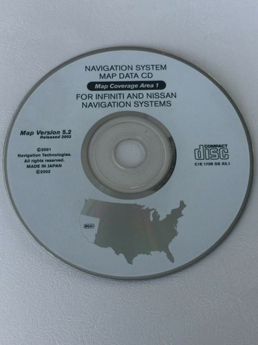 Nissan Pathfinder Infiniti QX4 Navigation VERSION 5.2 DVD COVERS CALIFORNIA & NV - Picture 7 of 12