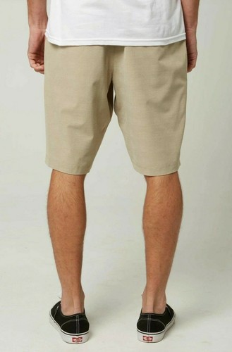 Pantaloncini ibridi da uomo Hang Ten, in twill marrone chiaro (taglia 32) CR - Foto 3 di 6