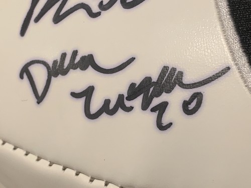 Darren McFadden, Reece, Meyers, Burris & Jones Signed Raiders Logo Football AMSM - Picture 4 of 9