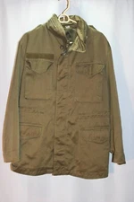Herbst VTG Austrian Army Jacket M-65 Olive Drab Hood Men's Medium Large 1984