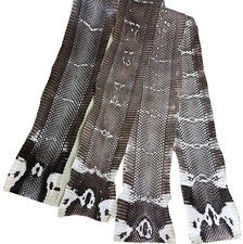 Asia Cobra Snake Skin w/ Hood Mark Snakeskin Hide Leather without Hole