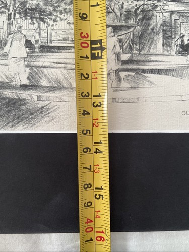Vintage Jas F. Murray Old North Church Boston, Massachusetts Pencil Sketch Matte - Picture 17 of 17