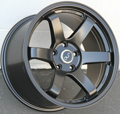 SET OF 4 JNC WHEELS JNC014 19x8.5 5x120 +30 MATTE BLACK