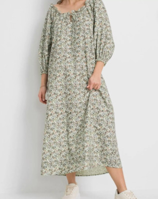 Maxikleid Kleid Sommer oversized luftig lang 34 - 44 geblümt neu 338