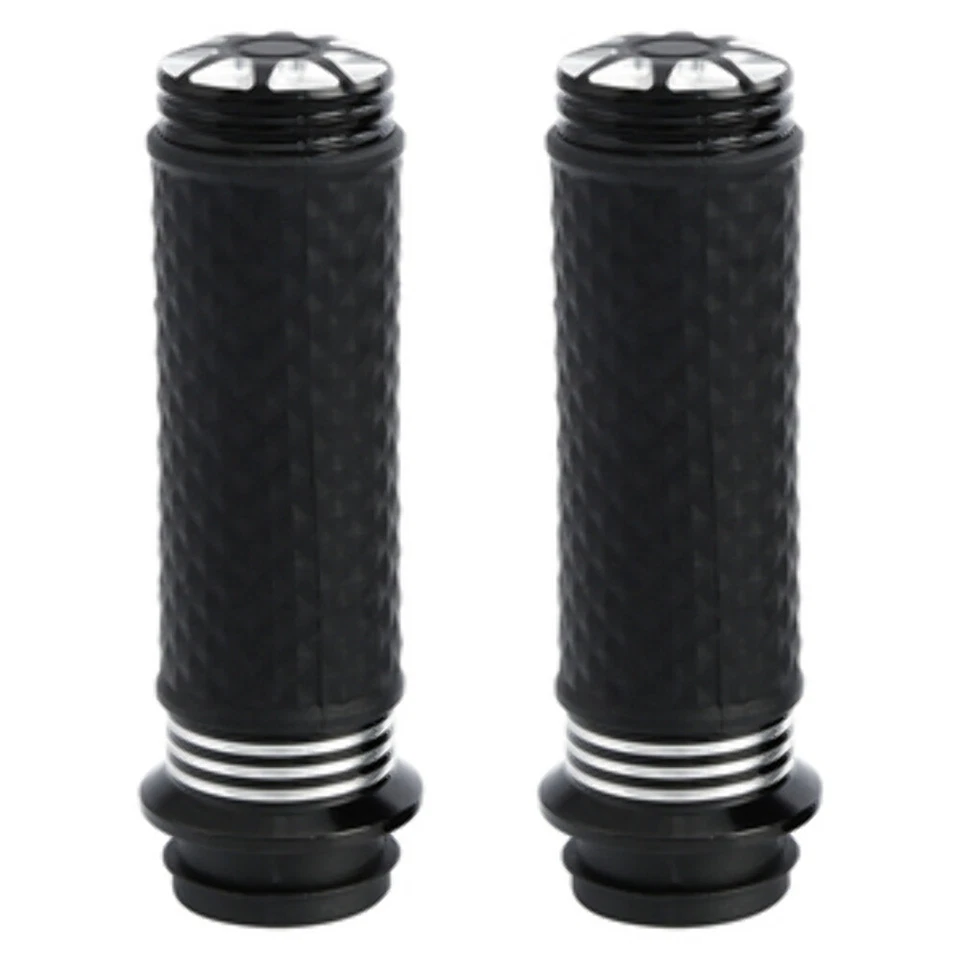 Punhos de alargamento solares cromados personalizados para Harley-Davidson acelerador por fio modelo 08-UP - Imagem 2 de 2