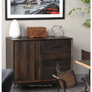 Novo Moderno Rustico Madeira Imbuia Buffet Armario Tv Replica