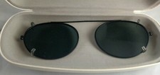 Vintage Retro TURA Oval Clip On Shades Glasses Sunglasses Made In Japan w/ Case