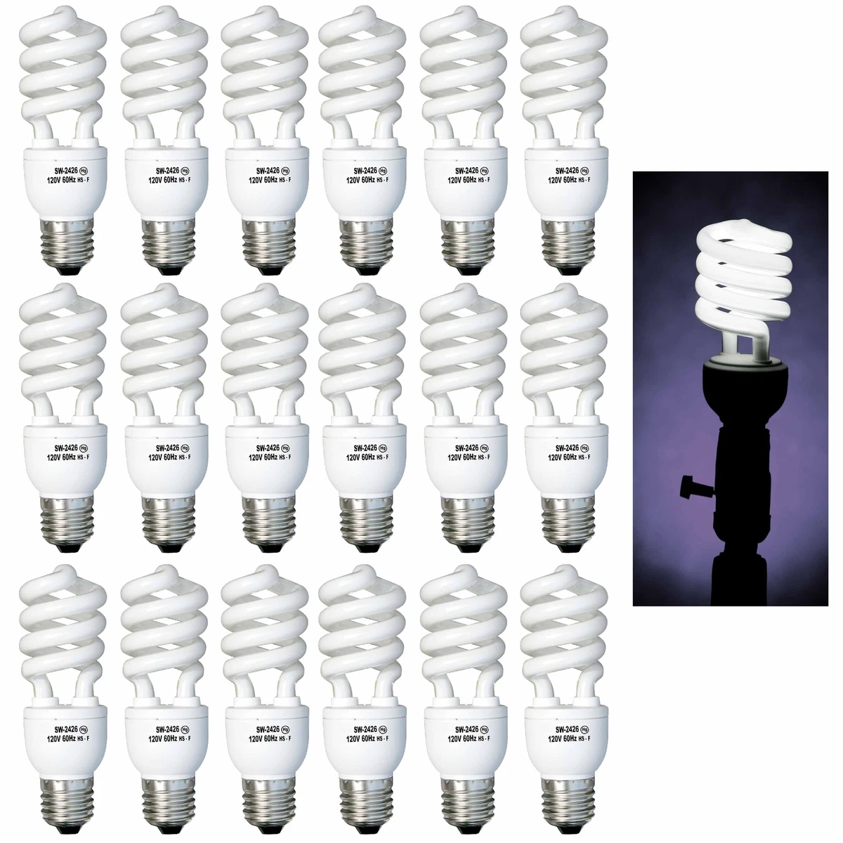 Fluorescent light bulbs soft cheap white