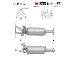 AS FD1062 Ruß-/Partikelfilter Abgasanlage für Volvo XC90 I XC70 Cross Country