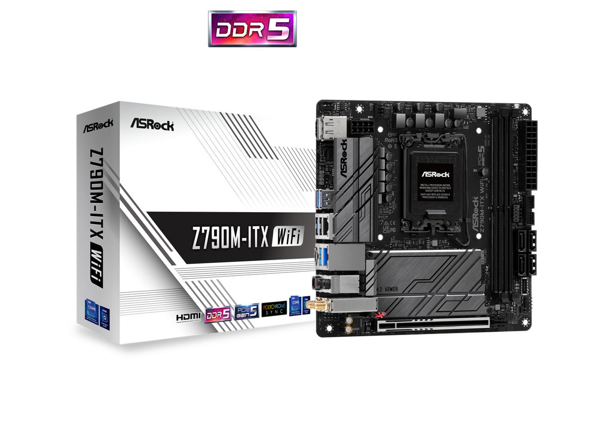 ASRock Z790M-ITX WIFI Intel LGA1700 (14th,13th,12th Gen) Mini-ITX