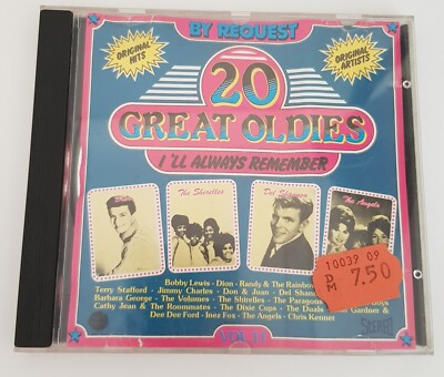 CD 20 GREAT OLDIES I`ll Always Remember Dion Bobby Lewis The Shirelles Del Shann