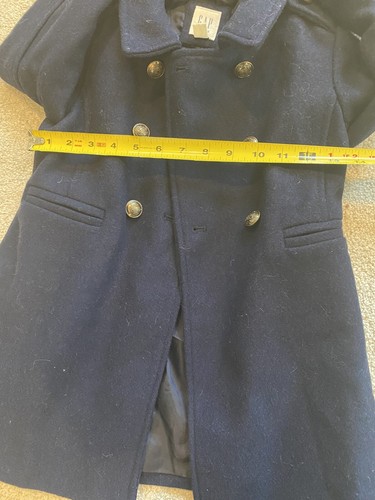 GAP Kids Navy Pea Coat Girls Size Small 6-7 Years EUC - Picture 10 of 12