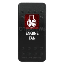 OTRATTW Carling Technologies Contura II Rocker only, ENGINE FAN, RED LENS