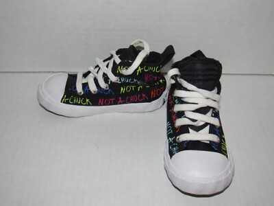 Converse UNT1TL3D High Not A Chuck Black High Top Shoes 773168C Toddler Size 8