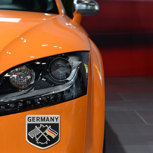 German Germany Flag Shield Metal Emblem Car Auto Badge Decal Sticker Accessories - Picture 5 of 12