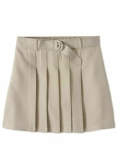 Wonder Nation Scooter Girls Size 7 Khaki School Uniform Pleated Belted  --J8--