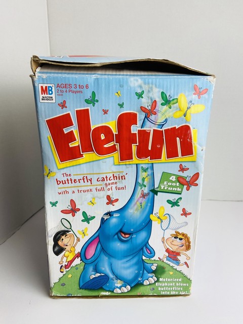 Vintage ELEFUN Butterfly Catching Motorized Game, 2002 Milton Bradley MB Hasbro | eBay