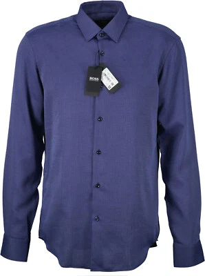 NEU! HUGO BOSS Herren Hemd KW 42 blau gepunktet - Bild 1 von 4