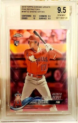その他 2018 Topps Pink Refractor Shohei Ohtani 2018 Topps Chrome Update Shohei Ohtani Pink Refractor #HMT32