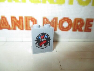 Lego - 1x Platte 1x2x2 Tentakel auf Anker Tiefsee Logo 60093 87552pb031