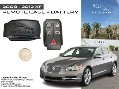 2009-2012 JAGUAR XF Smart Key Remote Case Shell + BATTERY Refresh