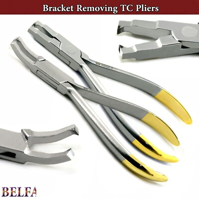 Bracket Removing Plier TC Braces Dental Kieferorthopädisches Instrument gerade & gebogen