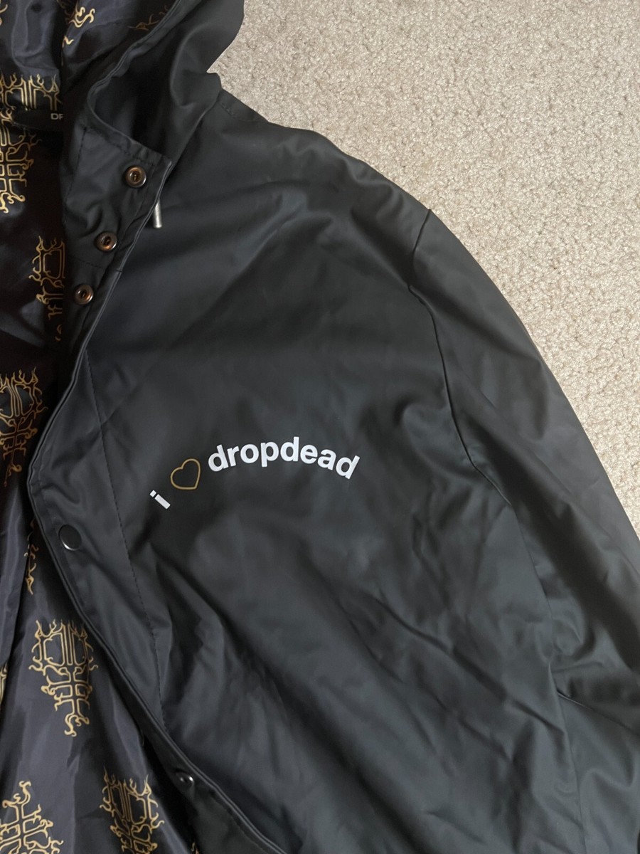 Drop Dead I Love Drop Dead Jacket Large Streetwear Rain Trench