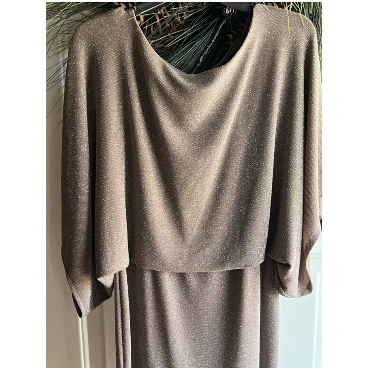 Champagne colored dress by Jessica Howard