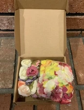 Hanaive 80 pcs Faux Mini Flower Heads Wedding Crafts Decorations