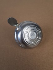 Klaxon timbre en argent au look rétro pour vélo de ville 57 mm