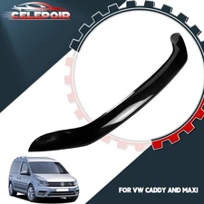Celepoir Bonnet Guard Stone Bug Deflector For 2015-2020 VW Caddy/Maxi Black