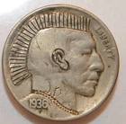 1936 Hobo Buffalo Nickel by John Dorusa - Lady -Lot 111