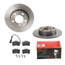BREMBO BREMSSCHEIBEN Ø230 + BREMSBELÄGE HINTEN FÜR SKODA FABIA 1 6Y5 VW POLO