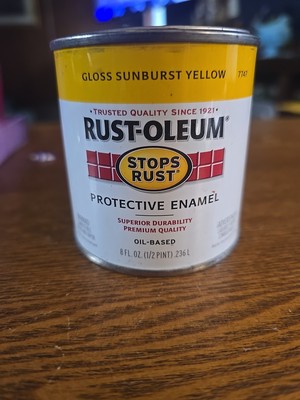Rust-Oleum 7747730 Stops Rust 8 Fl Oz (Pack of 1), Gloss Sunburst Yellow 