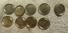 9 lot,IDX High Security Vending Tokens - Plain Edges vtg 1073, A075