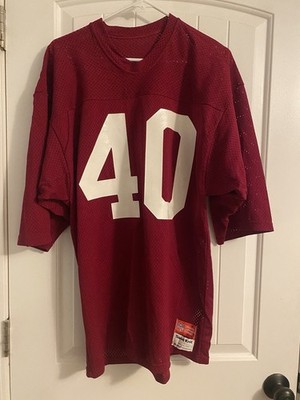Vintage NFL Macgregor Sand Knit Jersey, Large, Burgundy, #40,  STASH 