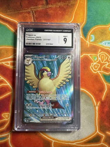 Pidgeot ex graded CGC 9 for sale on eBay