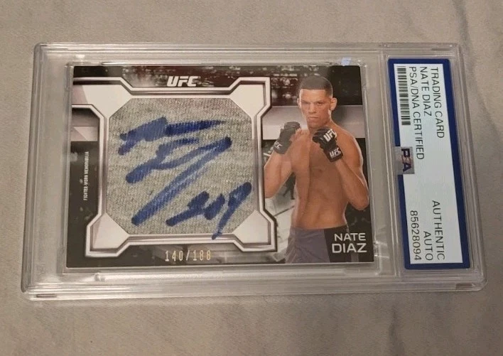 HWC Trading Foto Autografata Stampata Di Nate Diaz – Cimelio MMA In Cornice Nera Per Fan UFC