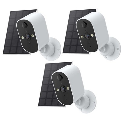 2K Wireless Security Camera 3MP Outdoor WiFi Solar Battery Powered Camera