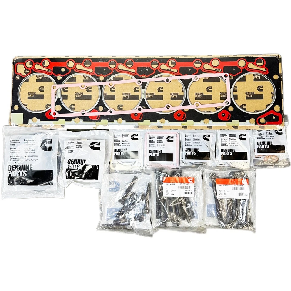 Upper Gasket Kit & Bolts Kit For Cummins Engine 1989-1998 12V 5.9 6BT 3283335 Foto 2 de 4