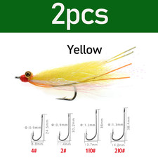 LIONRIVER Crazy Charlie Fly Carbon Steel Hook Fast Sinking Fishing Flies Bass Tr