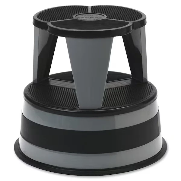Round Office Stool, 2 Steps, 350 lb Load Capacity, 14 1/2 in Overall Height, - Image 2 of 2