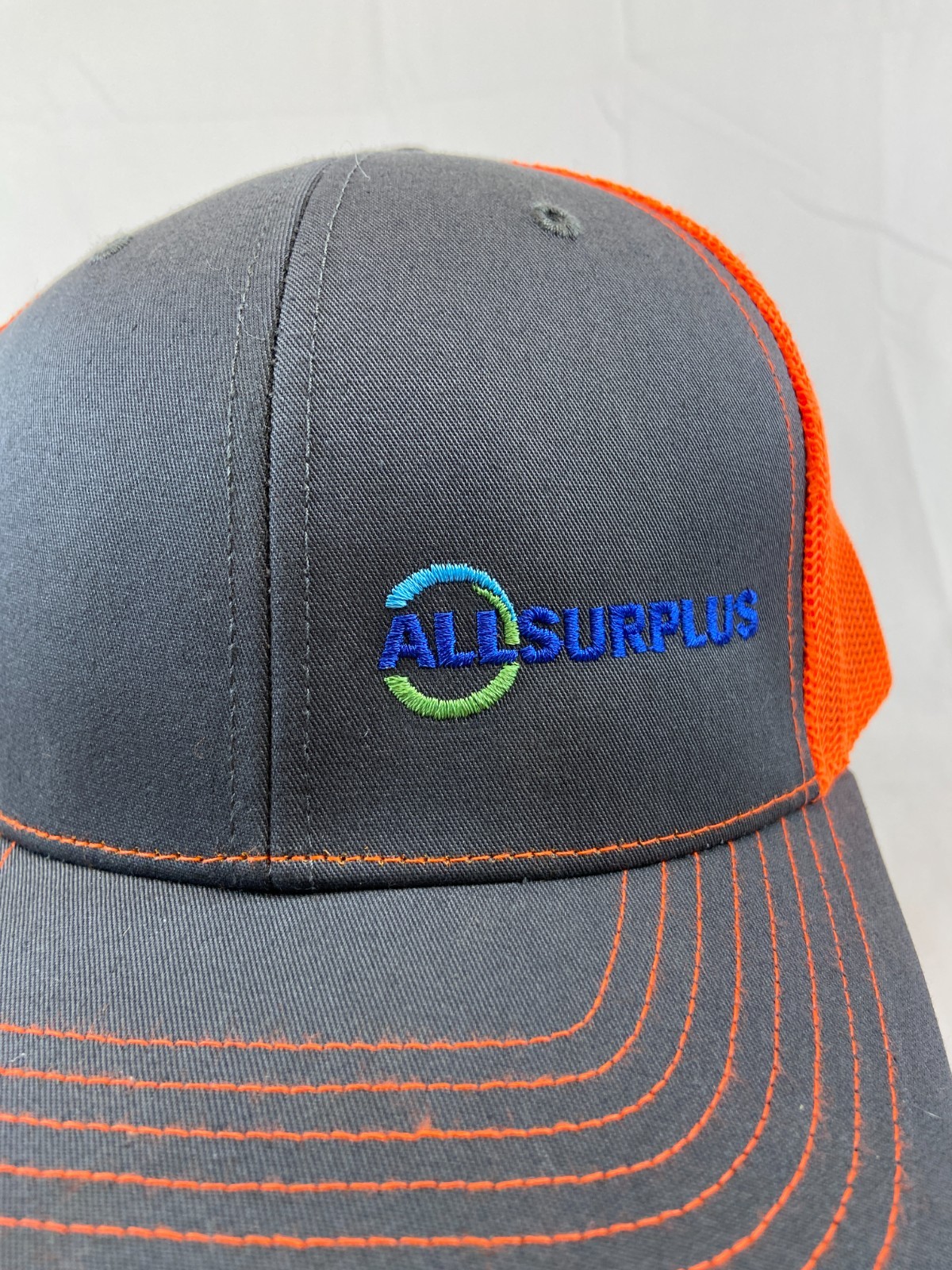 All Surplus Baseball Cap Snapback Hat Gray Neon O… - image 2